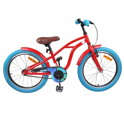 Walplus Kids Bike 18 Inches For 5-7 Years Old Red