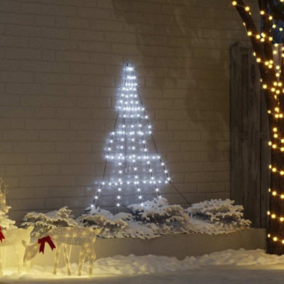 Vidaxl Led Christmas Tree With Ground Spikes Cool White 182 Cm Metal from B&Q