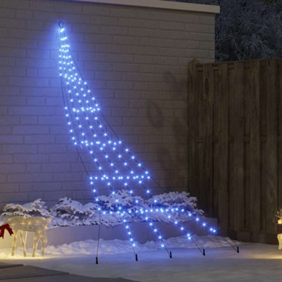 Vidaxl Led Christmas Tree With Ground Spikes Blue 306 Cm Metal from B&Q