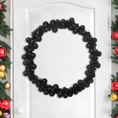 B&Q -  Christmas Ball Garland Black 186 Cm Polystyrene