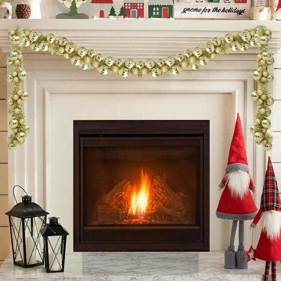 Vidaxl Gold Christmas Ball Garland 186 Cm Polystyrene