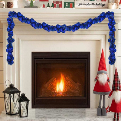 B&Q -  Christmas Ball Garland Blue 186 Cm Polystyrene