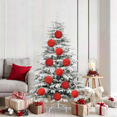 Vidaxl Red Christmas Bauble Set Pcs Size 9
