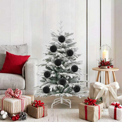 vidaXL Christmas Bauble Set - 15 pcs - Black - Plastic - Image 3