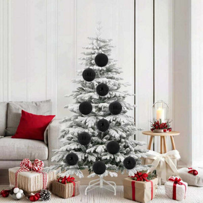 vidaXL Christmas Bauble Set - 9 pcs - Black - Image 3