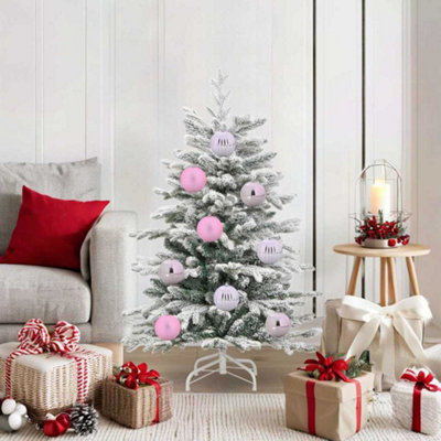 Vidaxl Pink Christmas Bauble Set Pcs Size 15