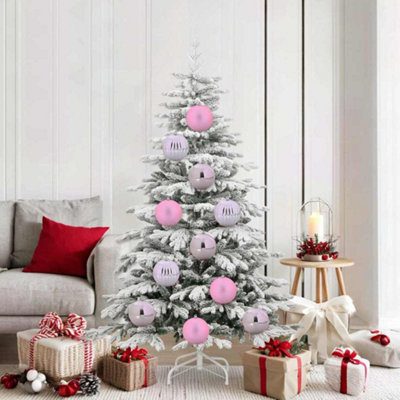 Vidaxl Pink Christmas Bauble Set Pcs Size 9