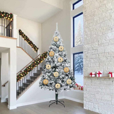 B&Q -  Christmas Bauble Set Xxl 3 Pcs Gold Plastic
