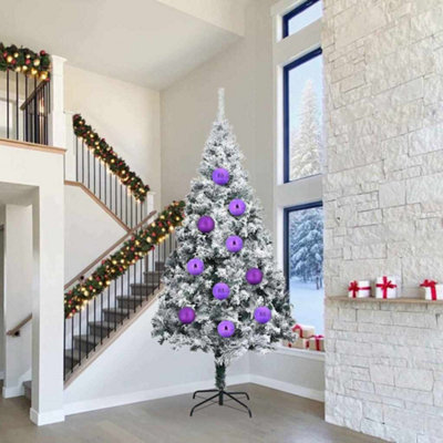 Vidaxl Christmas Bauble Set Xxl 4 Pcs Lilac Plastic from B&Q