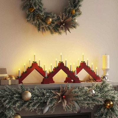 Vidaxl Christmas Candle Bridge 3 Pcs 7 Leds Warm White - Image 3