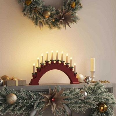 Vidaxl Christmas Candle Arch With 10 Led Candles Leds Warm White - Image 3