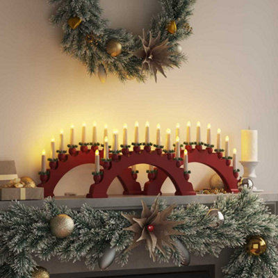B&Q -  Christmas Candle Arch With 10 Led Candles 3 Pcs Leds Warm White