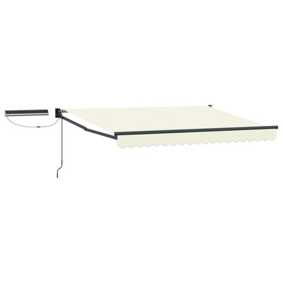Walplus Electric Retractable Awning Cream And Anthracite 3.5 X 2.5 M from B&Q