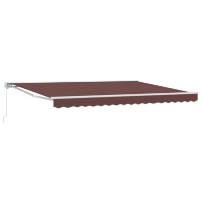 Walplus Manual Retractable Awning Brown 4.5 X 3.5 M from B&Q