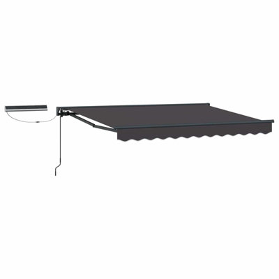 Walplus Electric Retractable Awning Anthracite And Grey 3.5 X 2.5 M from B&Q