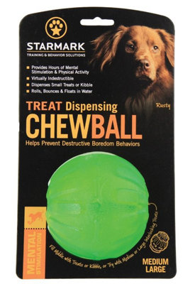 B&Q Starmark Treat Dispensing Chew Ball Medium