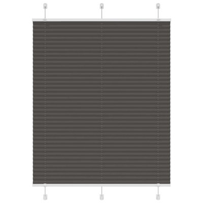 Berkfield Black Pleated Blind 105X100 Cm Fabric Width 104.4 Cm Polyester