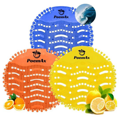 - 18 Pack Urinal Screen Deodorizer MatsLong Bristle Anti-Splash & Anti-Clogging Lasting Odor Freshener CakeIdeal For