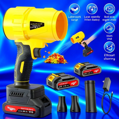 Cordless Electric Leaf Blower Turbo Jet Handheld Air Blower 40000 Rpm Portable Tool from B&Q