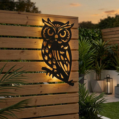 Lunaria Solar Owl Metal Wall Art from B&Q
