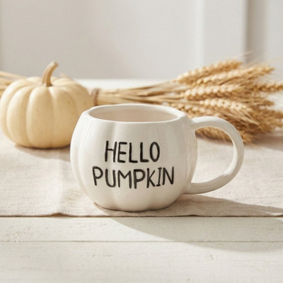 Garden Greatness Unisex White Seasonal Hello Pumpkin Decorative Mug In | Size: 1 Pack - Image 3