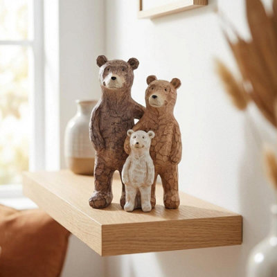 Garden Greatness Woodland Bear Family Ornament Resin from B&Q