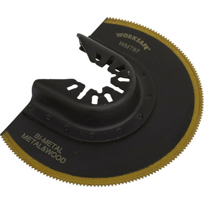 87mm Bi-Metal Multi-Tool Blade - Titanium Coated - Cuts Through Wood & Metal