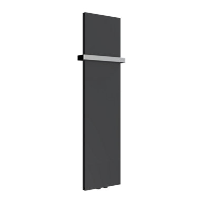 Reina Slimline Vertical Flat Panel Radiator1170X 300mmAnthracite from B&Q