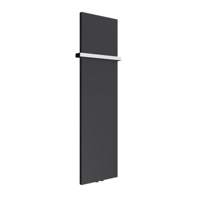 Reina Slimline Vertical Flat Panel Radiator1470X 400mmAnthracite from B&Q
