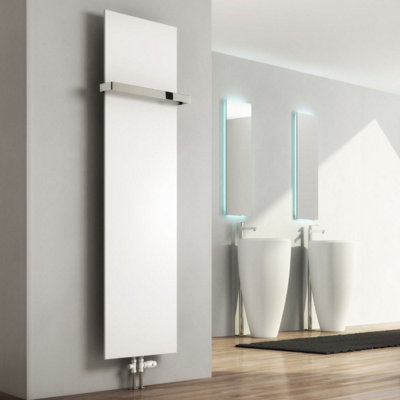 Reina Slimline Vertical Flat Panel Radiator1770X 400mmWhite from B&Q