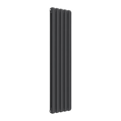 Reina Coneva Vertical Contemporary Column Radiator 1500 X 370mmAnthracite from B&Q