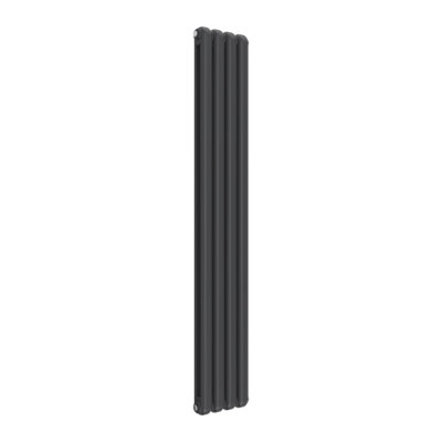 Reina Coneva  Vertical Contemporary Column Radiator 1800 X 300mmAnthracite from B&Q