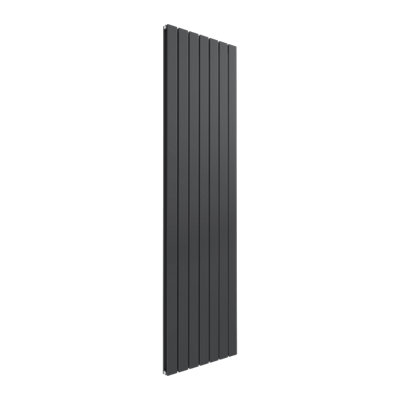 Arley Reina Flat Double Central Heating Vertical Steel Radiator 1800X514mm Anthracite from B&Q