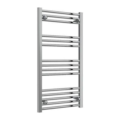 Reina Capo Flat Heated Designer Ladder Towel Rail1000 X 500 mmChrome from B&Q
