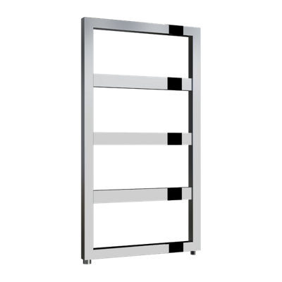 Reina Rezzo Modern Ladder Towel Radiator740 X 450 mmChrome from B&Q