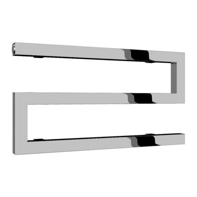 Reina Serpe S-Shaped Central Heating Towel Radiator270 X 500mmChrome from B&Q
