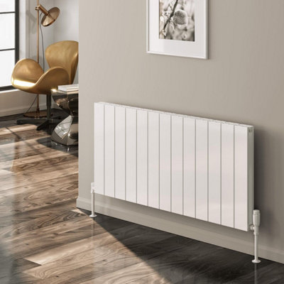 Reina Casina Horizontal Aluminium Double Panel RadiatorSize 600 X 1230mmWhite from B&Q