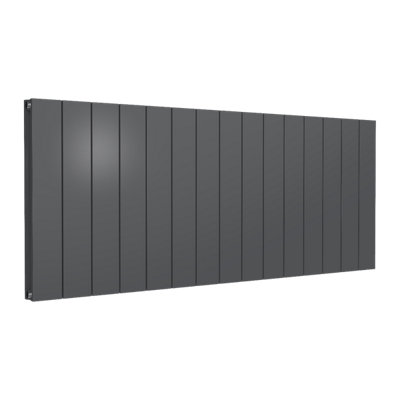 Reina Casina Horizontal Aluminium Double Panel RadiatorSize 600 X 1420mmAnthracite from B&Q