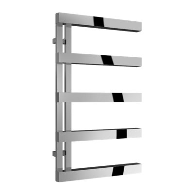 Reina Piazza Ladder Towel Radiator870 X 500mmPolished Stainless Steel from B&Q