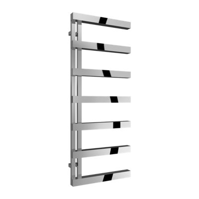 Reina Piazza Ladder Towel Radiator1270 X 500mmPolished Stainless Steel from B&Q