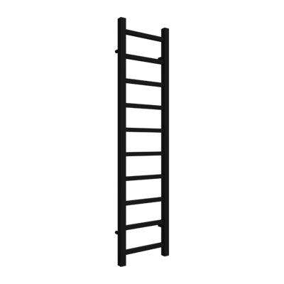 Reina Renia Serena Designer Heated Towel Rail1200 X 300Black from B&Q