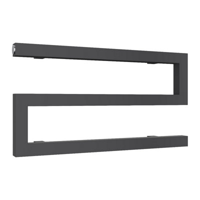 Reina Serpe S-Shaped Central Heating Towel Radiator270 X 500mmAnthracite from B&Q