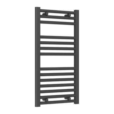 Reina Diva Flat Heated Designer Towel Rail 800 X 400mmAnthracite from B&Q