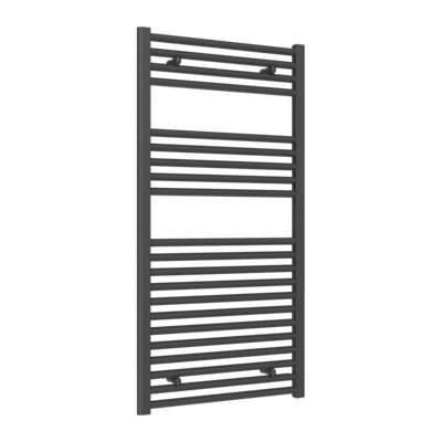 Reina Diva Flat Heated Designer Towel Rail 1200 X 600mm Anthracite from B&Q