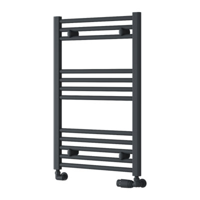 Reina Capo Flat Heated Designer Ladder Towel Rail800 X 500 mmAnthracite from B&Q