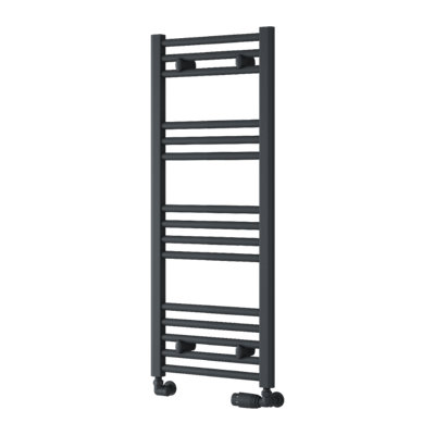 Reina Capo Flat Heated Designer Ladder Towel Rail1000 X 400 mmAnthracite from B&Q
