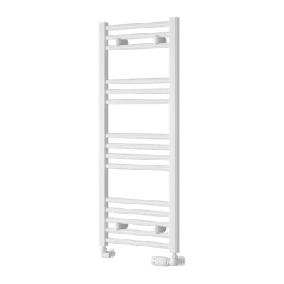 Reina Capo Flat Heated Designer Ladder Towel Rail1000 X 400 mmWhite from B&Q