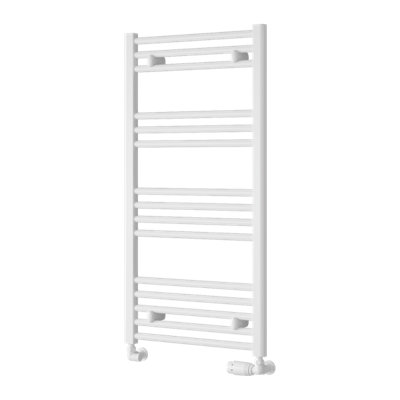 Reina Capo Flat Heated Designer Ladder Towel Rail1000 X 500 mmWhite from B&Q