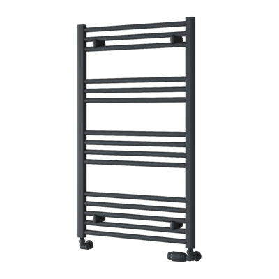 Reina Capo Flat Heated Designer Ladder Towel Rail1000 X 600 mmAnthracite from B&Q