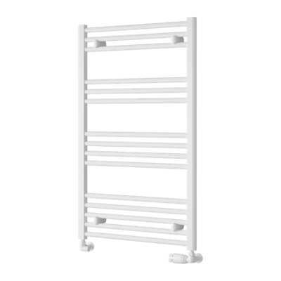 Reina Capo Flat Heated Designer Ladder Towel Rail1000 X 600 mmWhite from B&Q